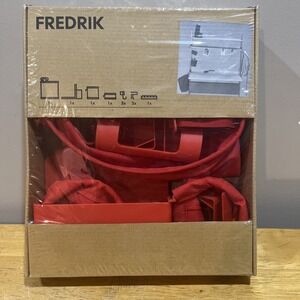 IKEA Fredrik Red Desk Accessories Set -‎ New 301.383.17